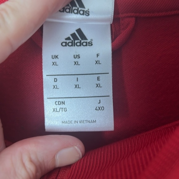 Adidas Men's Red XL Spain Soccer Futbol World Cup 2014 Graphic Full Zip Jacket - Picture 14 of 15